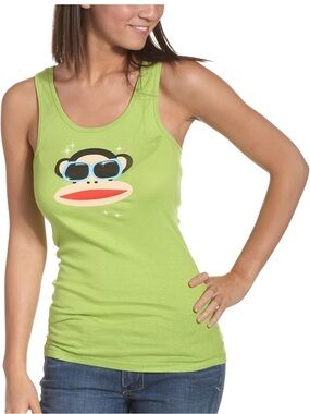 Vintage Paul Frank Women’s Lime Graphic Tank Top
